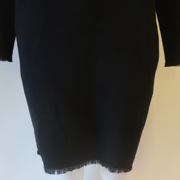 *NWT Womens Antonelli Firenze Black Wool Blend Shift Dress 40 US/4 - Picture 5 of 13